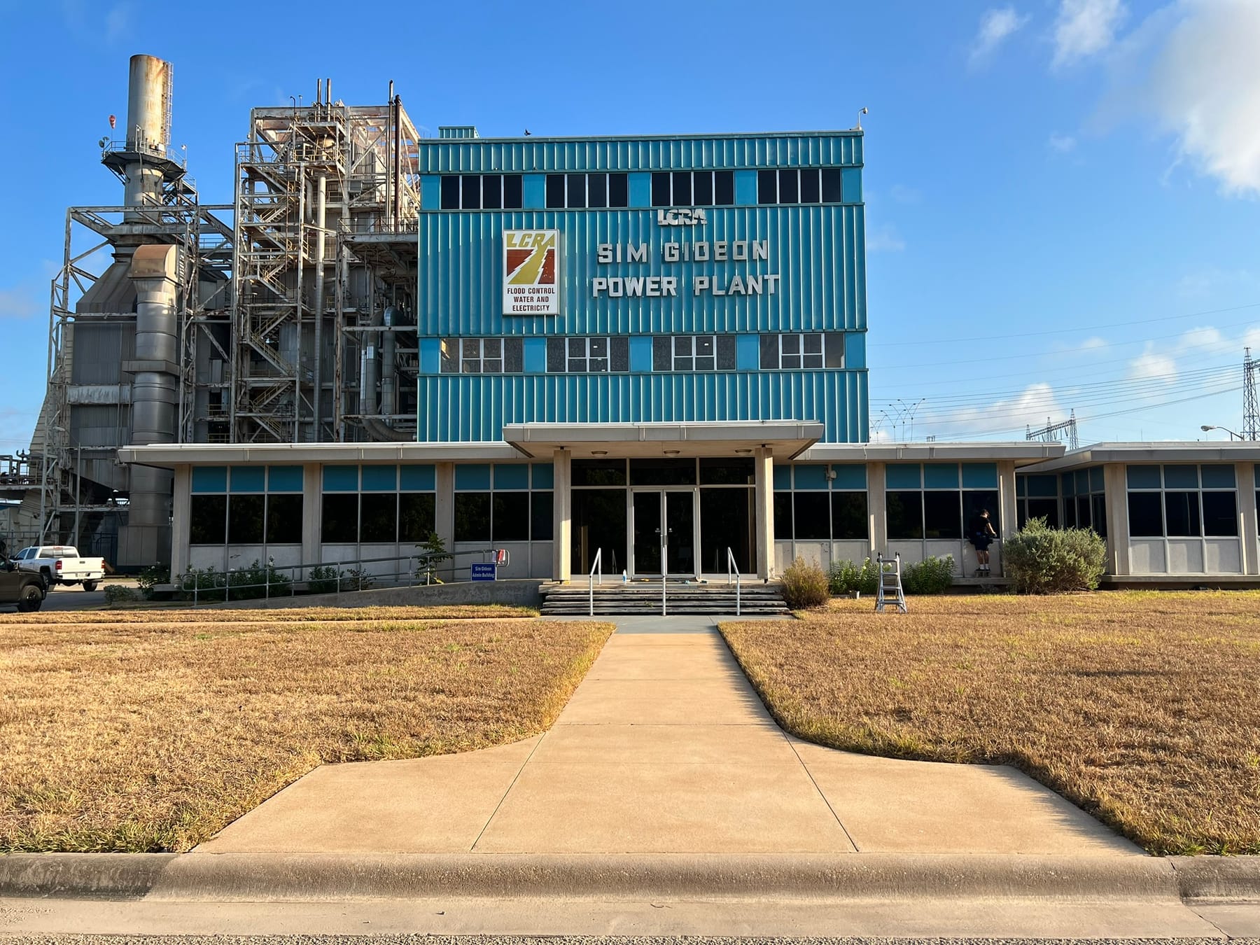 Fuego Softwash cleaning the LCRA Sim Gideon Power Plant near Bastrop, TX